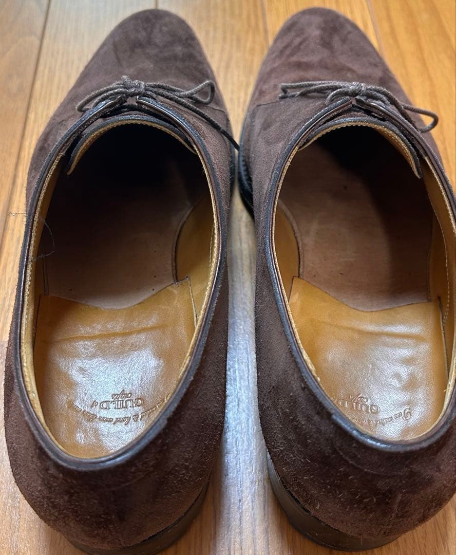 GUILD of Crafts ダークブラウン スエード シューズ　革靴