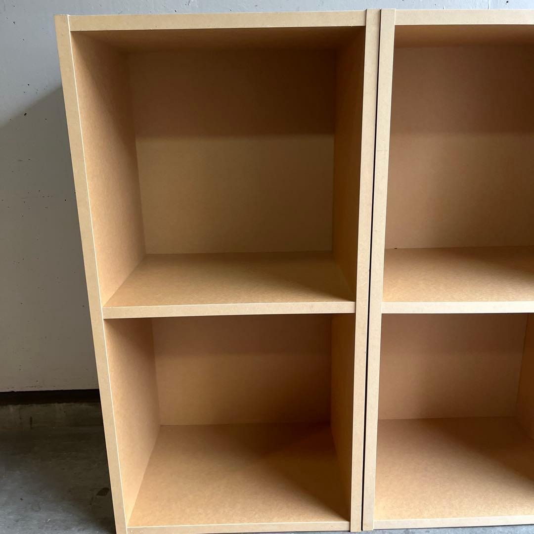 美品・廃盤希少★無印 パルプボードボックス・２段・タテヨコＡ４サイズ 3個セット