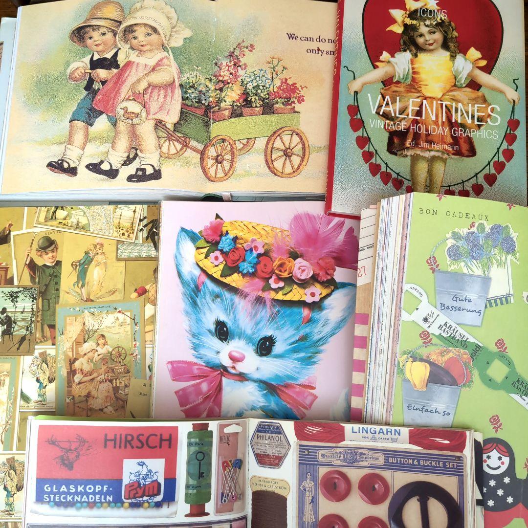 めちゃくちゃ可愛い6冊　レトロアニマル　コラージュ　クロモス　ヴィクトリアン