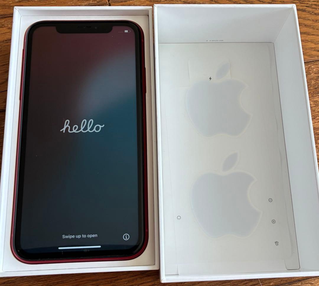 iPhone XR 128GB レッド ソフトバンクSIMフリーMT0N2J/A