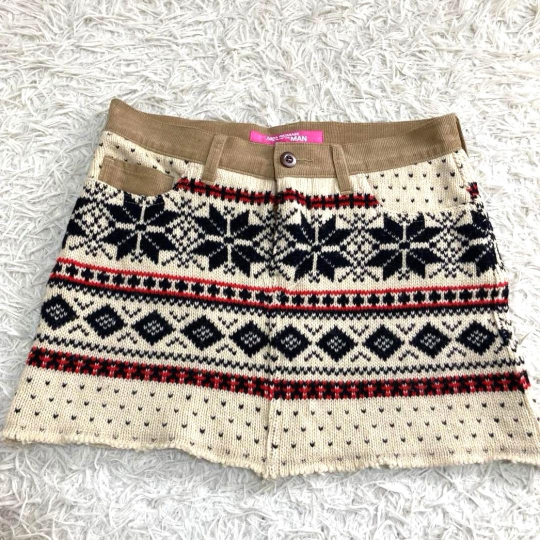 美品✨ジュンヤワタナベコムデギャルソン ノルディック ミニスカート M