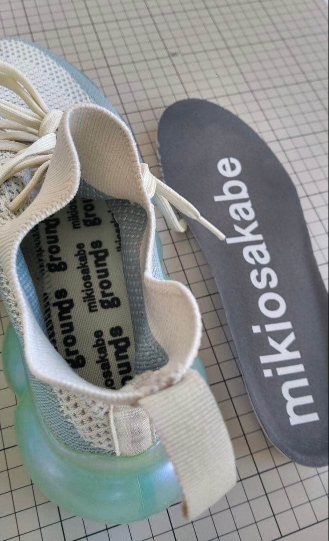 MIKIOSAKABE grounds 24cm イエロー オーロラブルー　袋付