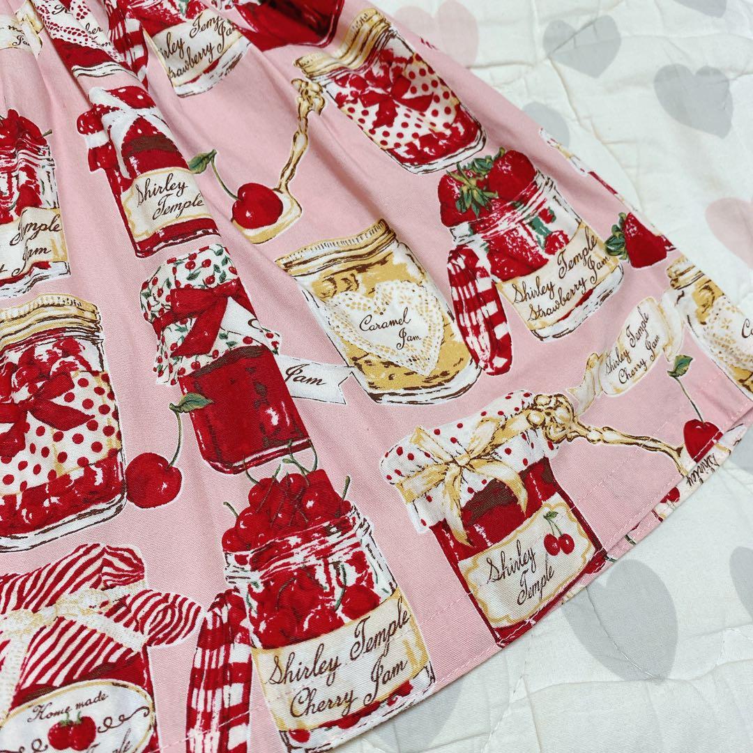 ジャム瓶プリントジャンパースカート/シャーリーテンプル