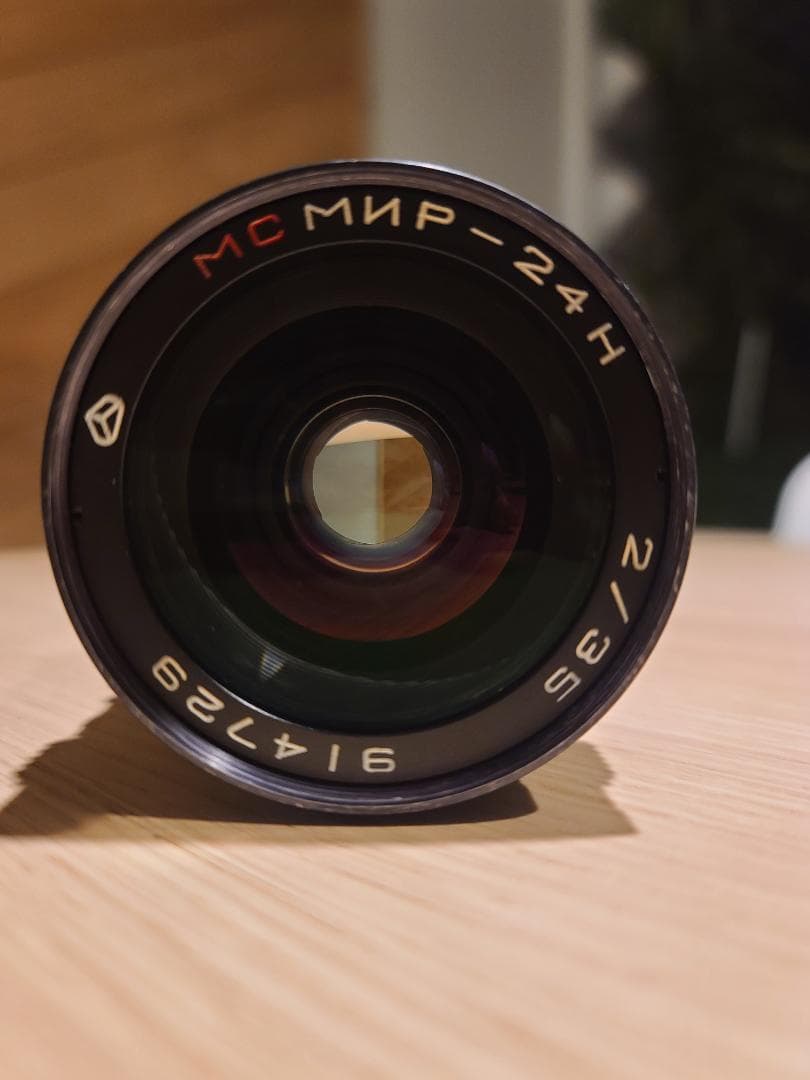 MIR-24H 35mm f/2 Fマウント、EFアダプター付き