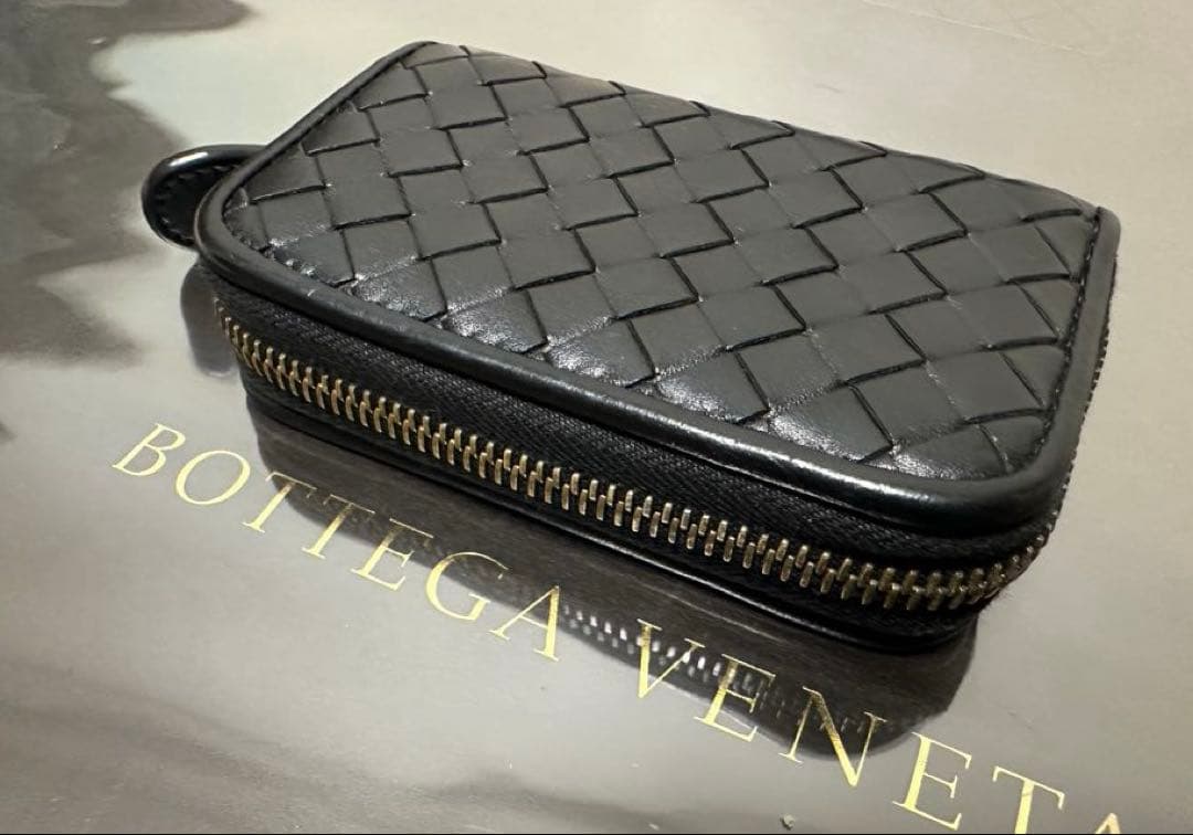 ★【極美品】ボッテガヴェネタ ケース ラム／ネロブラック／✨✨✨5️⃣