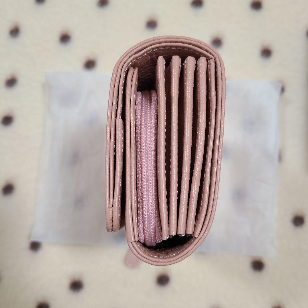 【傳濱野】カードが最大40枚入る二つ折財布Litolo(リトロ)シェルピンク