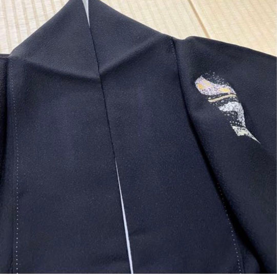 専用作家物 岩井流家元 岩井友見 星 箔 染め 訪問着 ひとつ紋