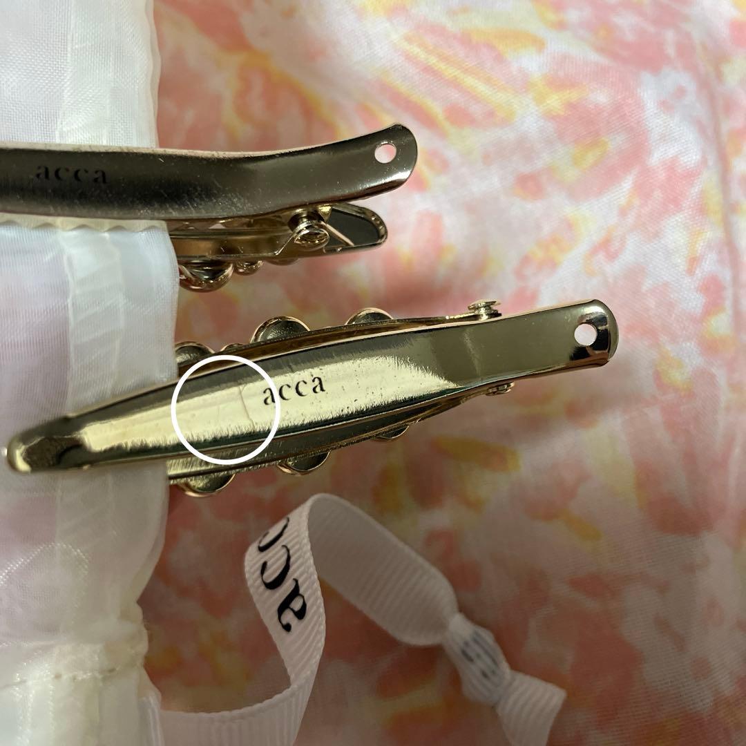 acca アッカ ベリー アーモンドクリップ グレージュ 2点セット♡匿名配送