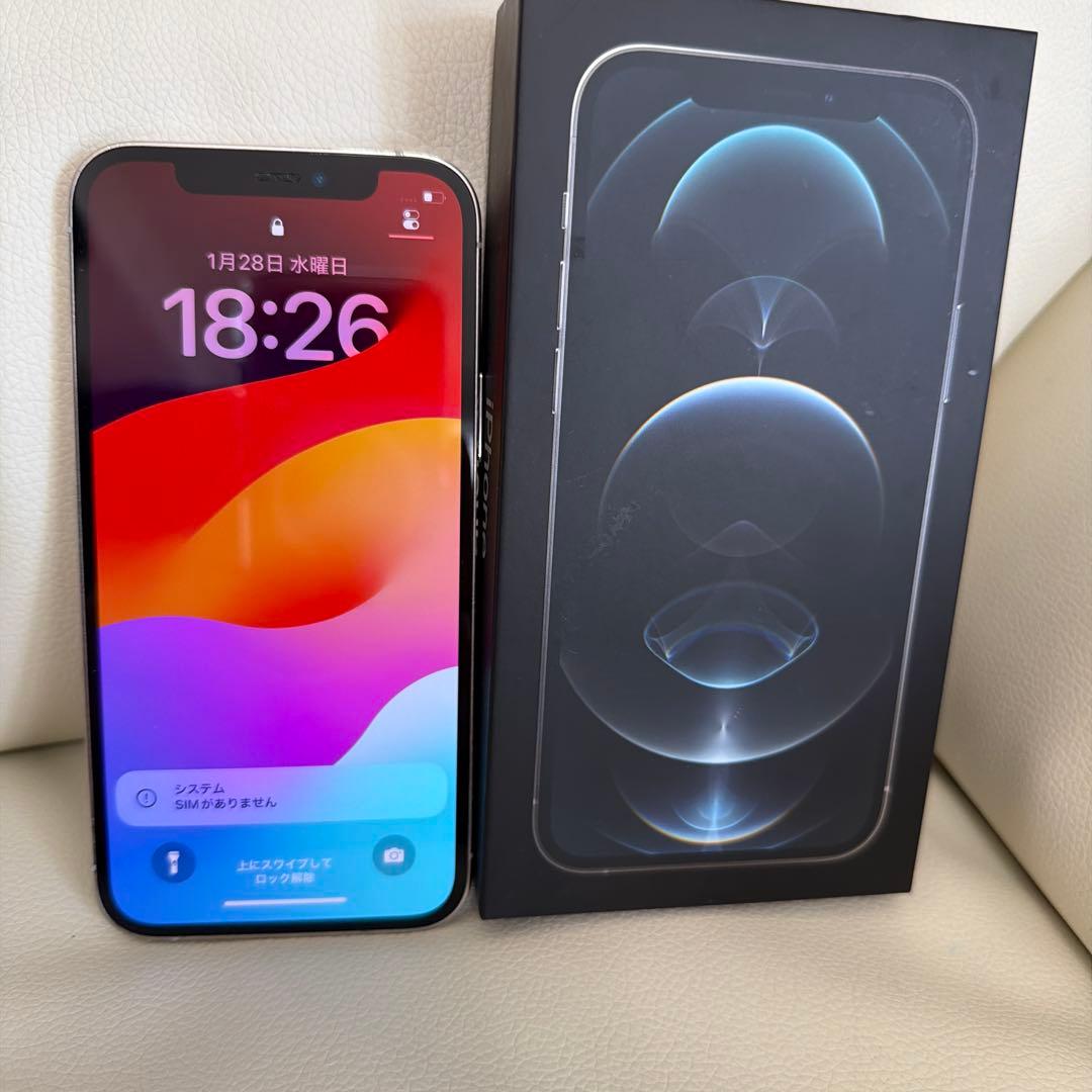 Apple iPhone 12pro 本体 シルバー 箱付き