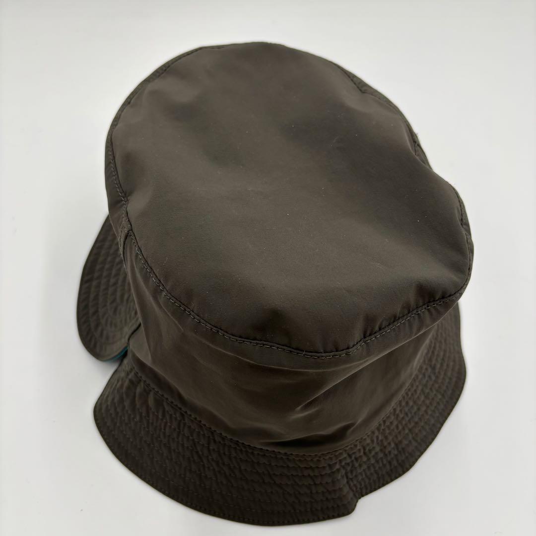 美品 HERMES エルメス 帽子 バケットハット Hロゴ カーキ ナイロン