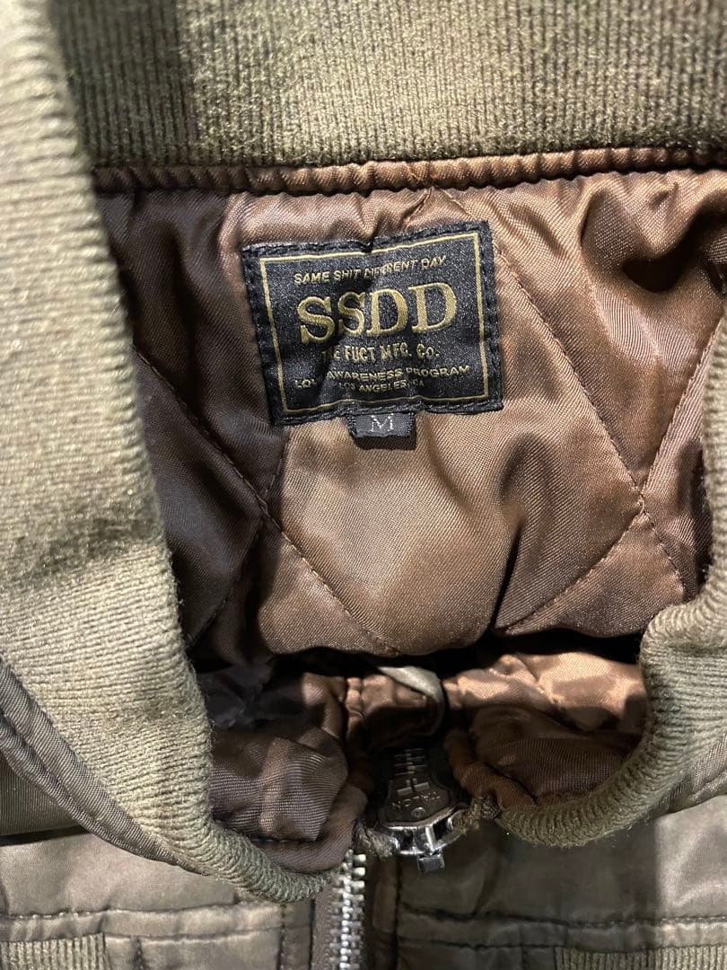 fuct SSDD オリーブ MA-1 ジャケット Mサイズ