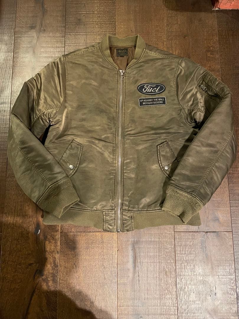 fuct SSDD オリーブ MA-1 ジャケット Mサイズ