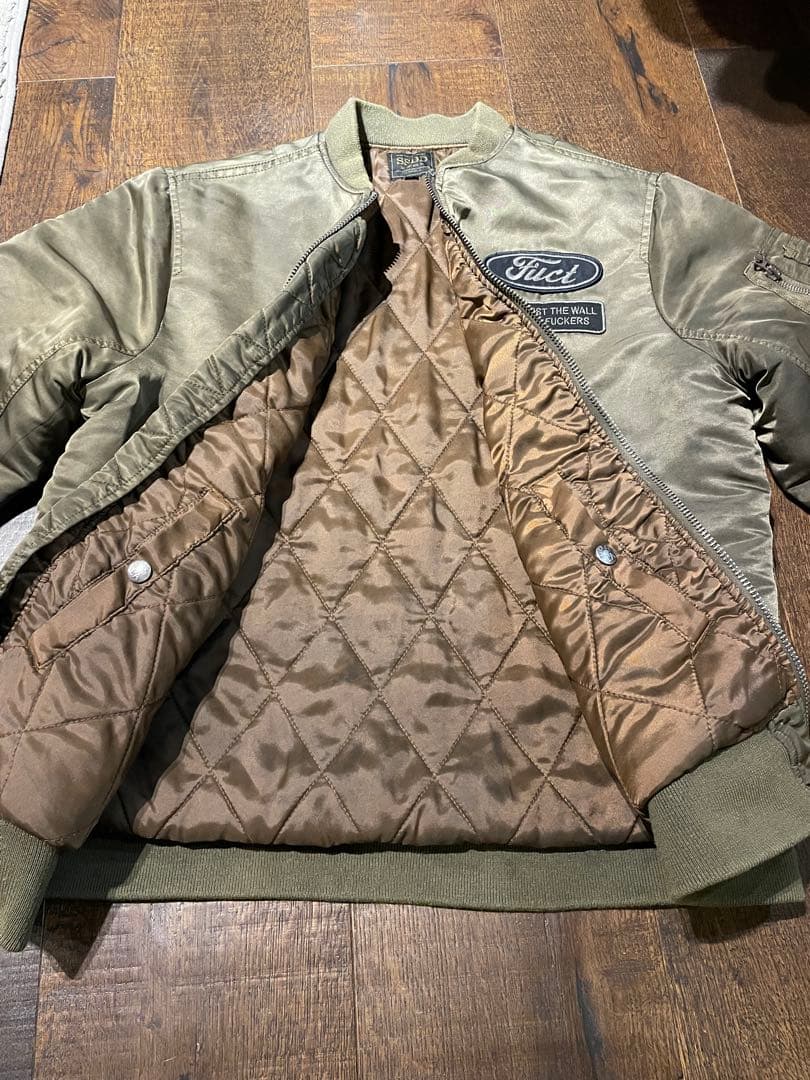 fuct SSDD オリーブ MA-1 ジャケット Mサイズ