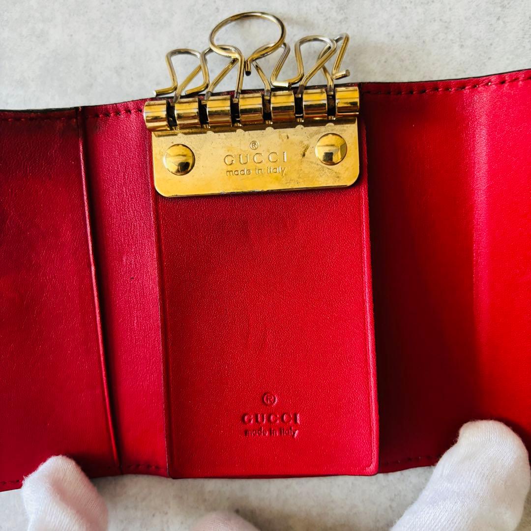 【希少】GUCCI GGブルームス ６連キーケース 花柄 GGスプリーム