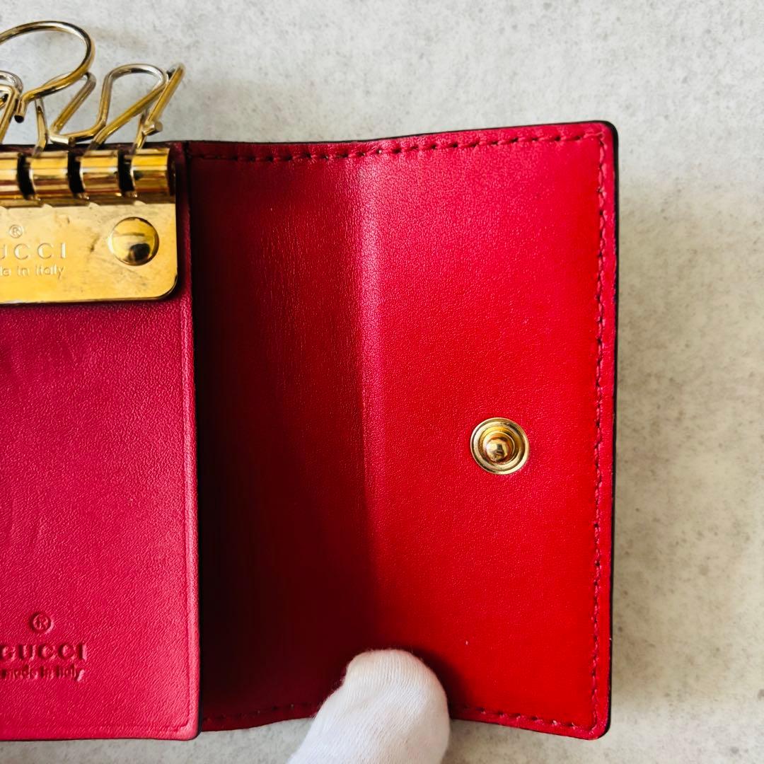 【希少】GUCCI GGブルームス ６連キーケース 花柄 GGスプリーム