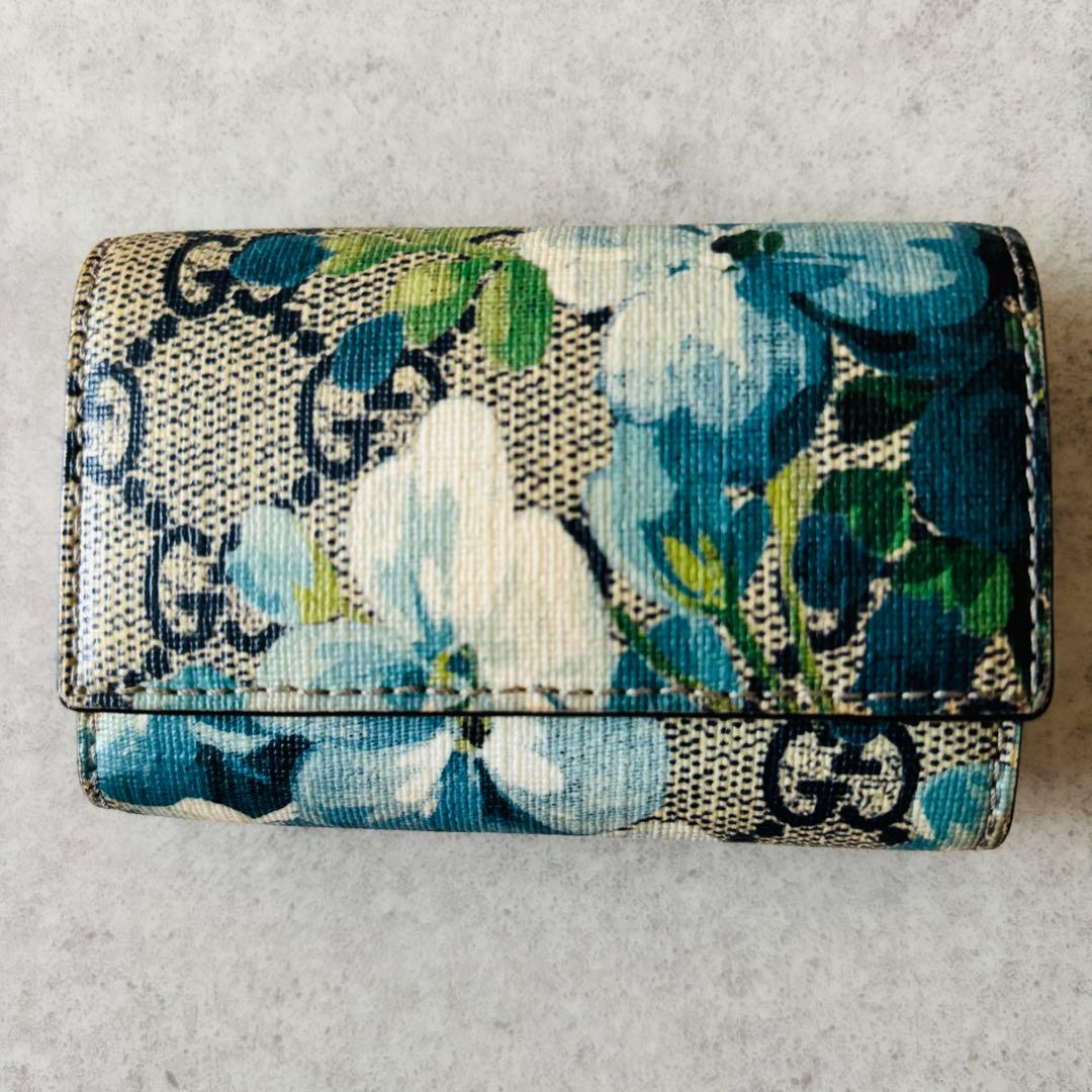 【希少】GUCCI GGブルームス ６連キーケース 花柄 GGスプリーム
