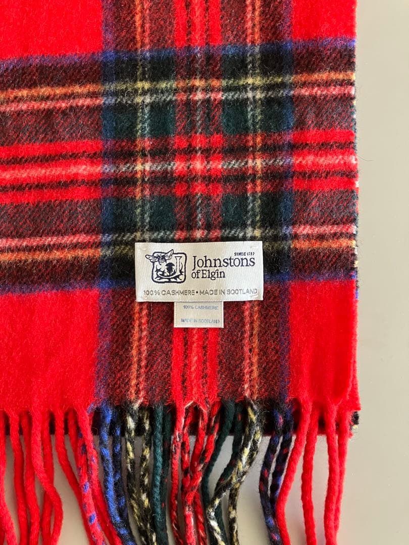 Johnstons of Elgin 100%カシミヤ マフラー