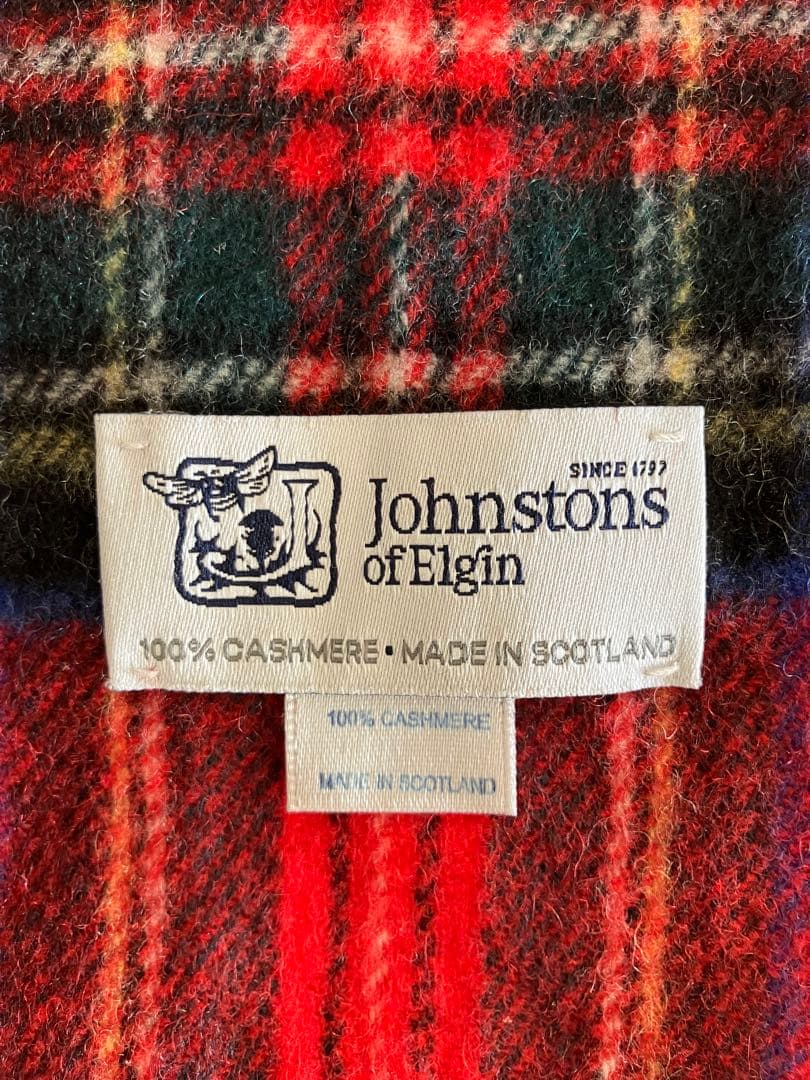 Johnstons of Elgin 100%カシミヤ マフラー