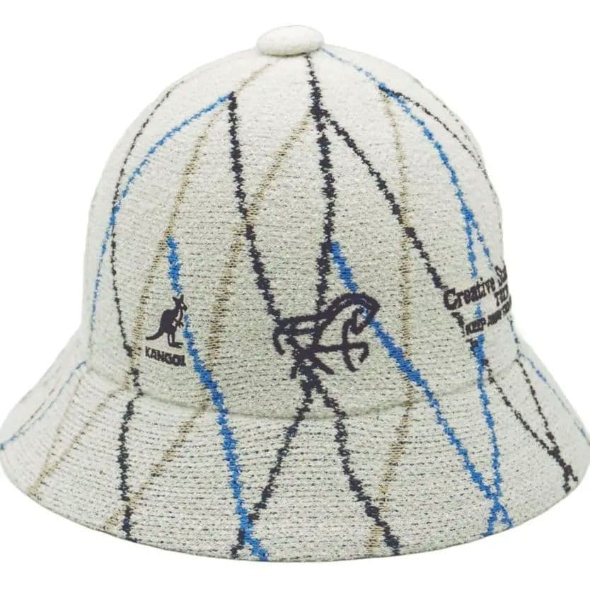 KANEDA×KANGOLPlaid Bermuda Casual ハット　白