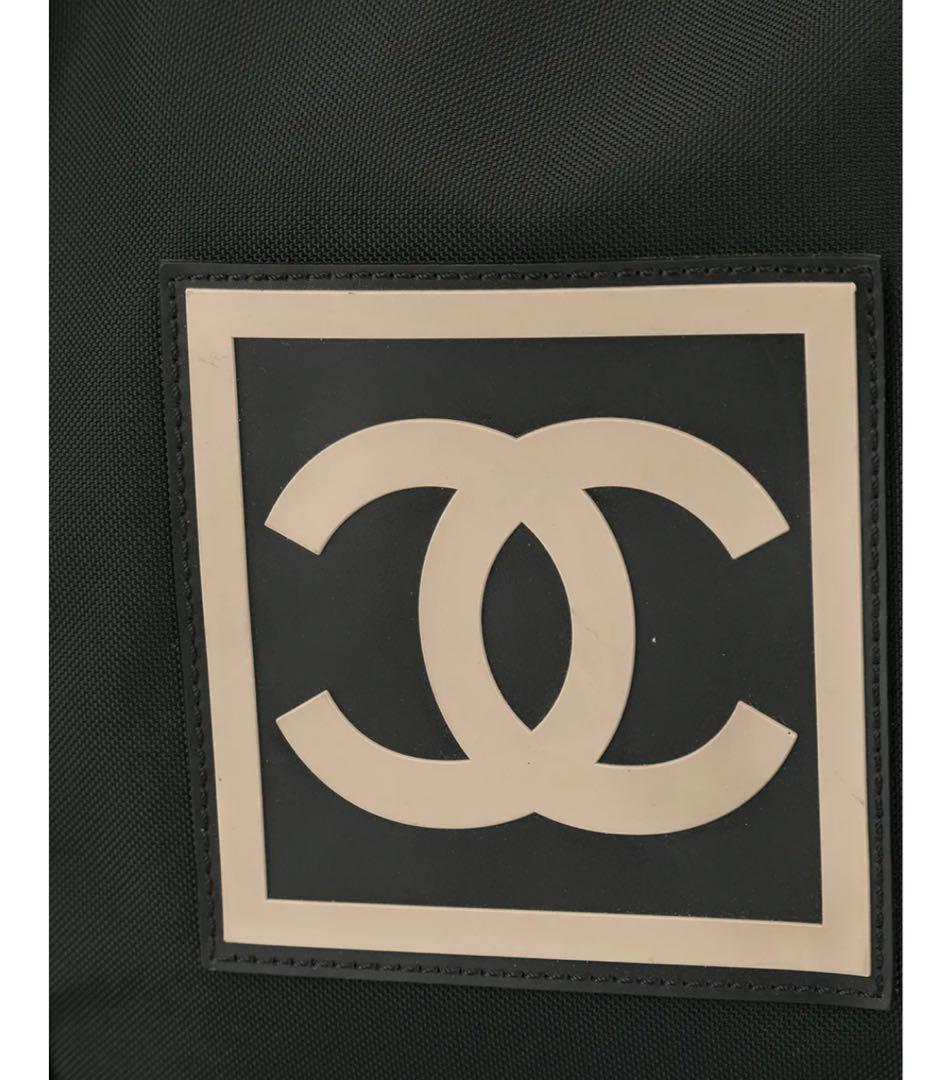 CHANEL ブラック ボストンバッグ