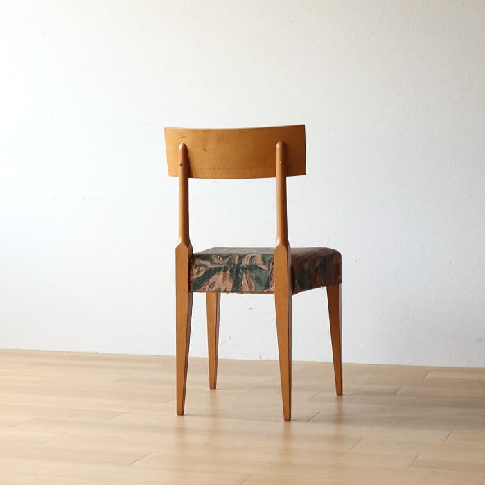 ヴィンテージ 飛騨産業 肘付イス 古家具 無垢材 ブナ材 カバーリング②