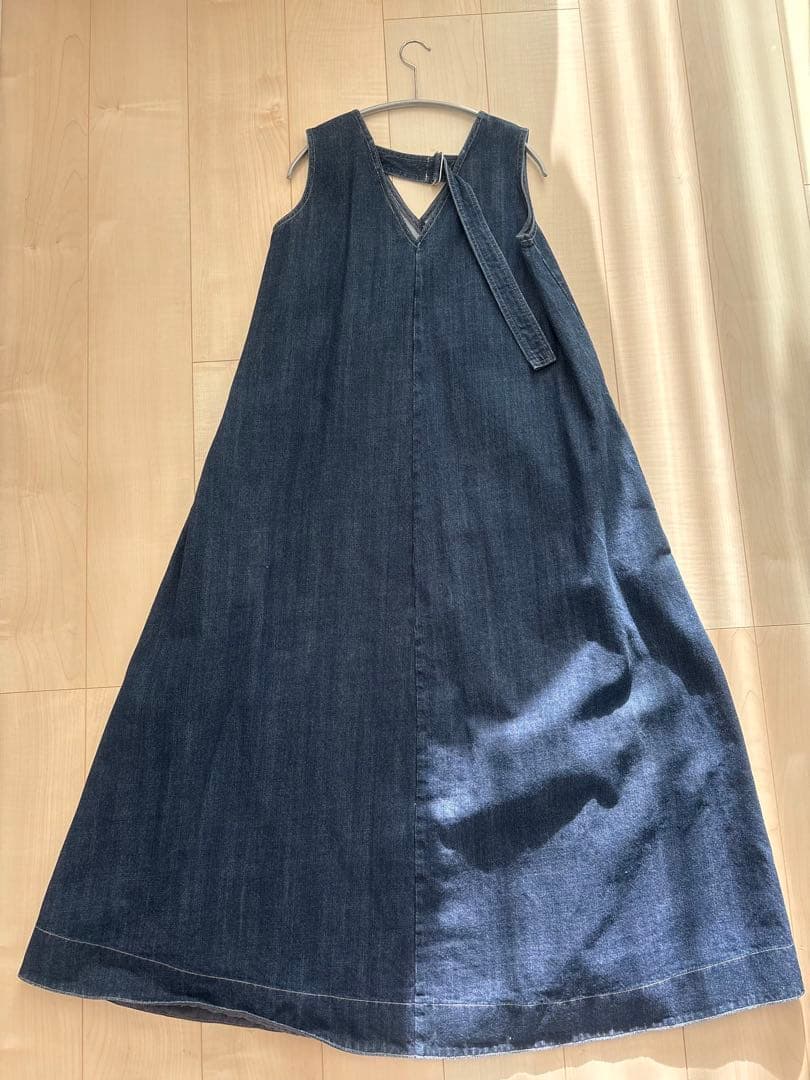 anuans Aラインノースリーブワンピース