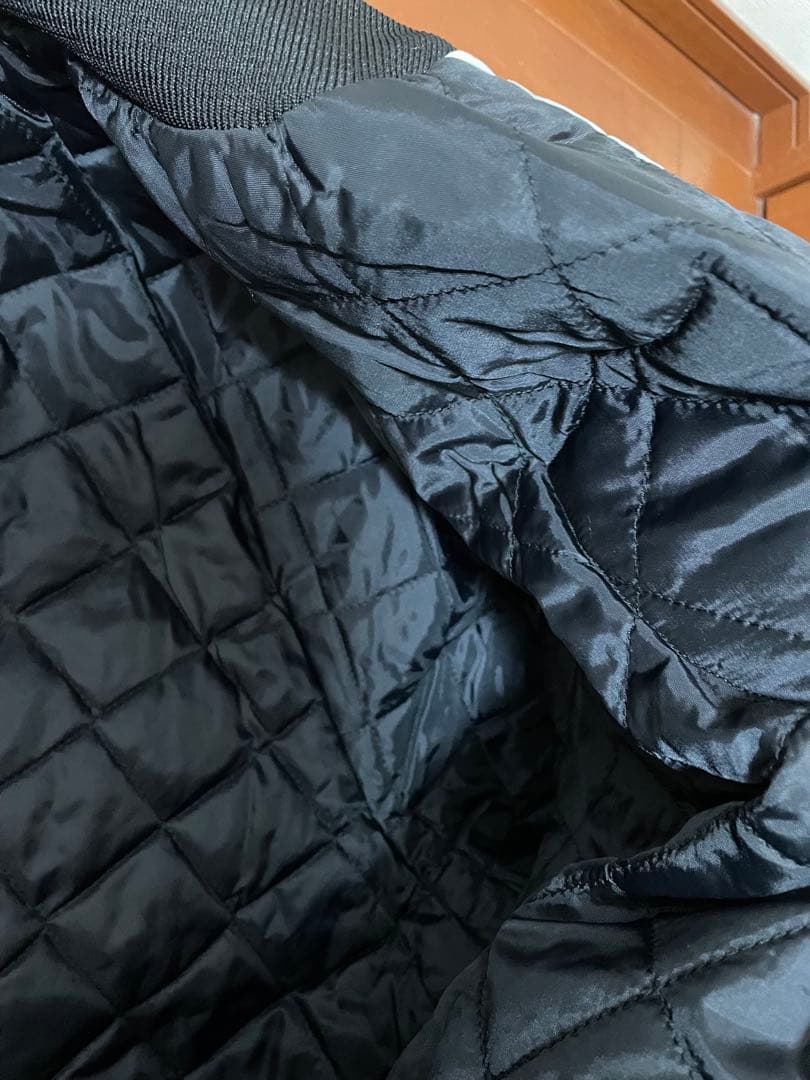 RAIDERS レイダース サテンスタジャン USA製 XL NFL シルバー