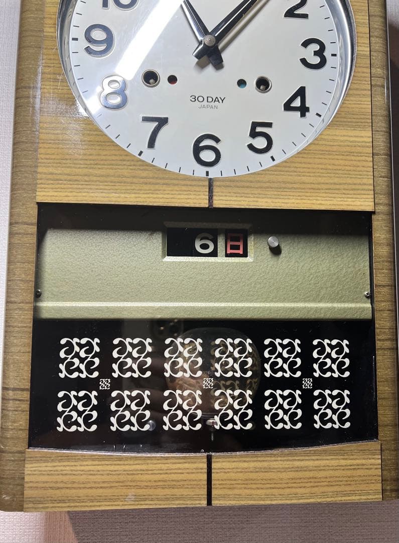 SEIKO精工30DAYゼンマイ掛け時計振り子時計柱時計ボンボン時計古時計稼働品