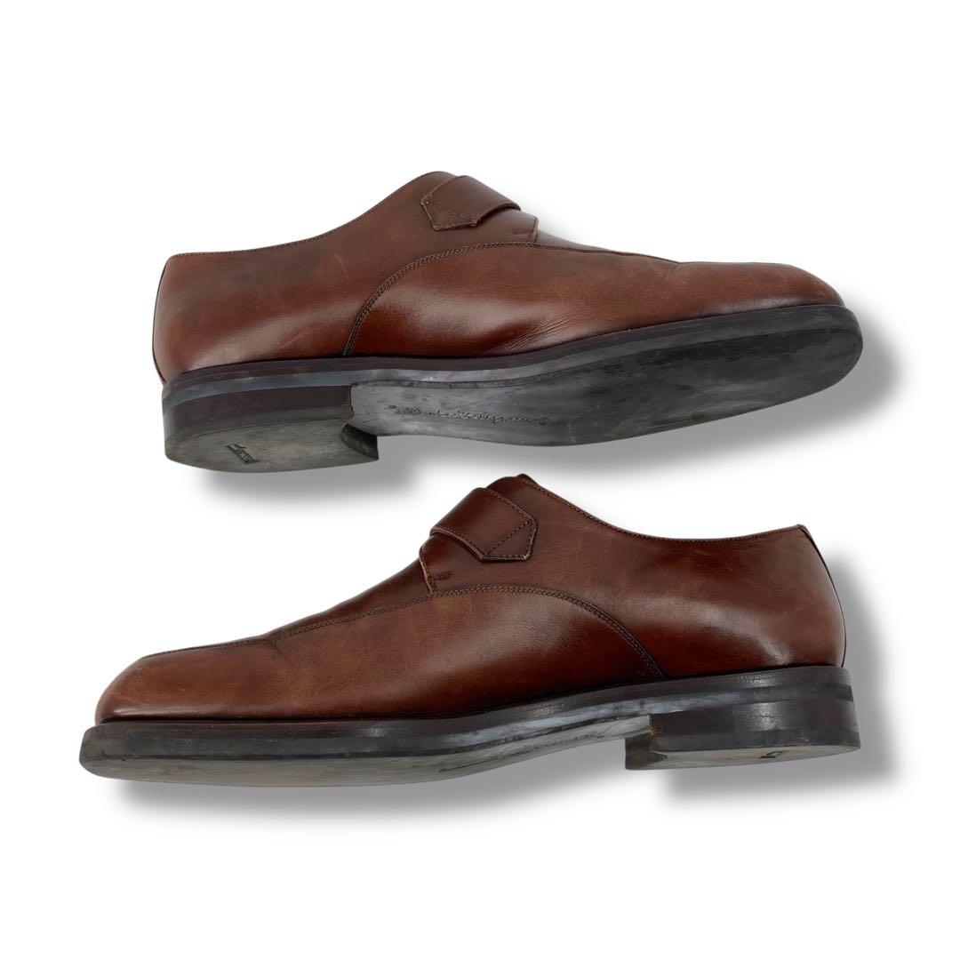 靴 y2k Ferraga square-toe leather loafers