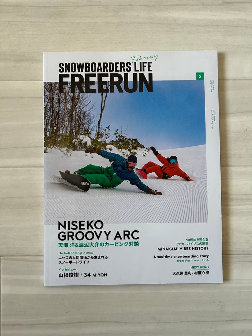 スノボ雑誌フリーラン'17年12月号-'24年12月号