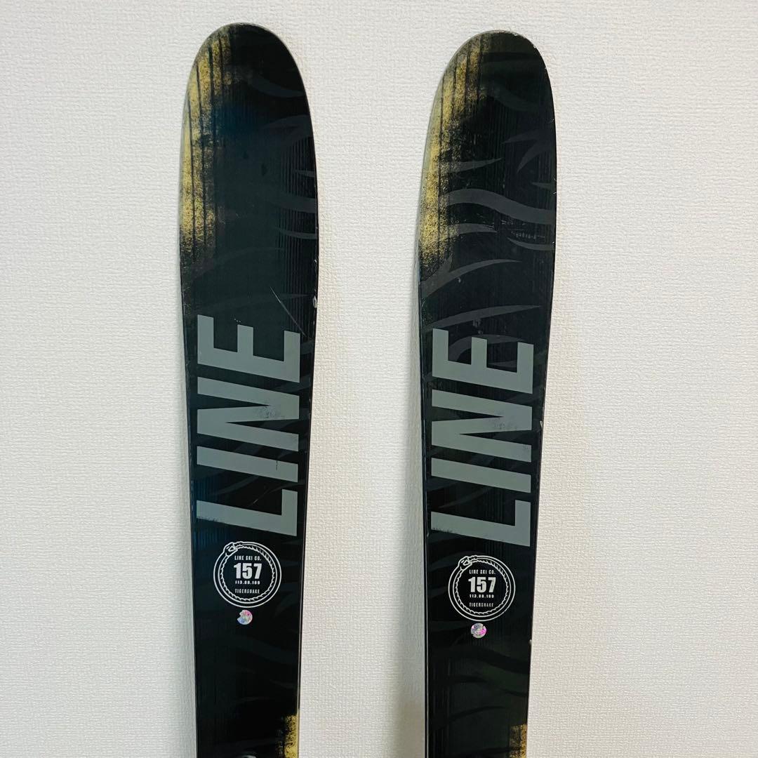 LINE タイガースネーク 157cm スキー板 ビィンディング付き