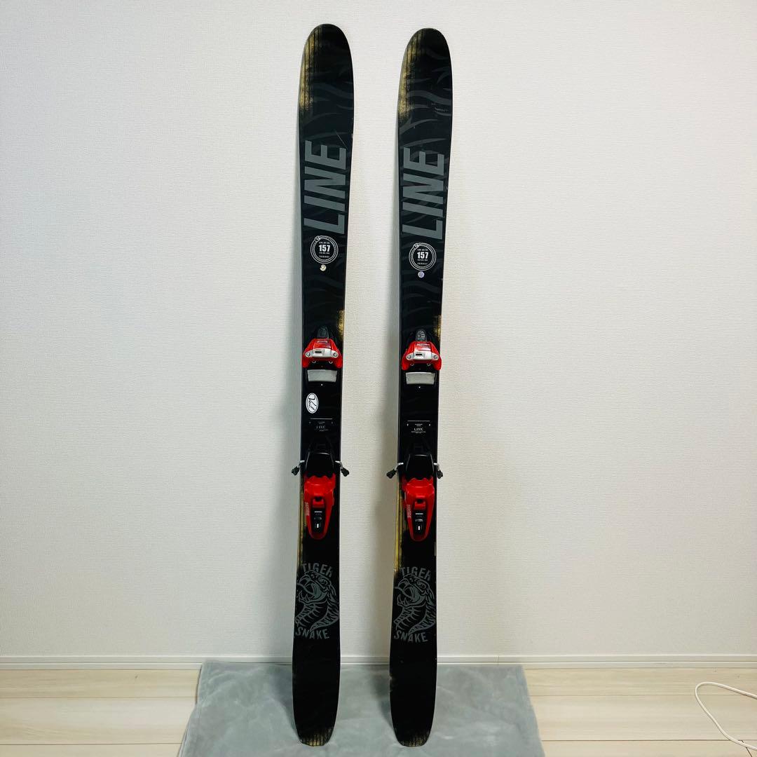 LINE タイガースネーク 157cm スキー板 ビィンディング付き