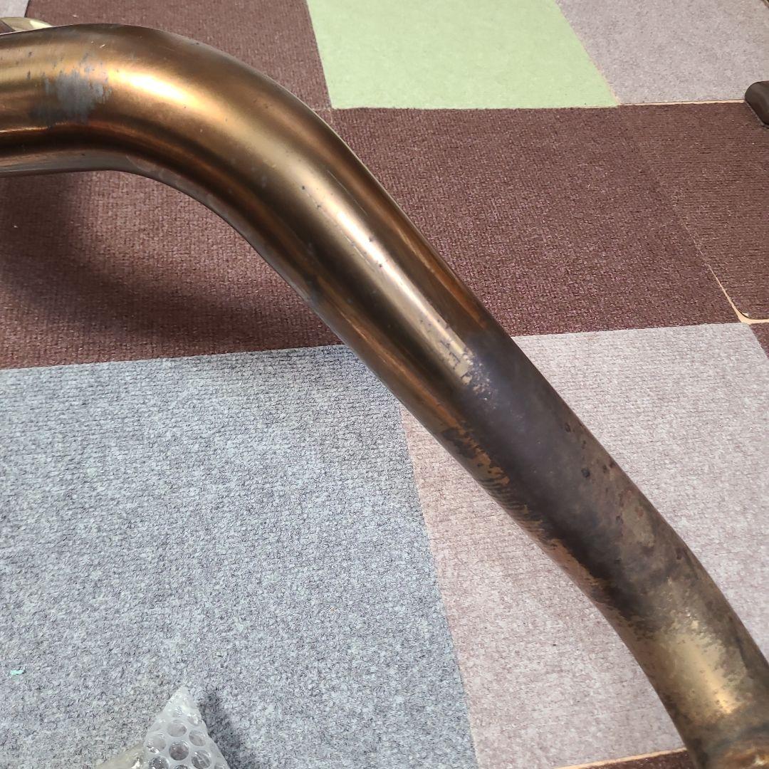 ガナドールマフラー、右ダブル出し、 品番GVE-029MBL、プラド、ブルー発色