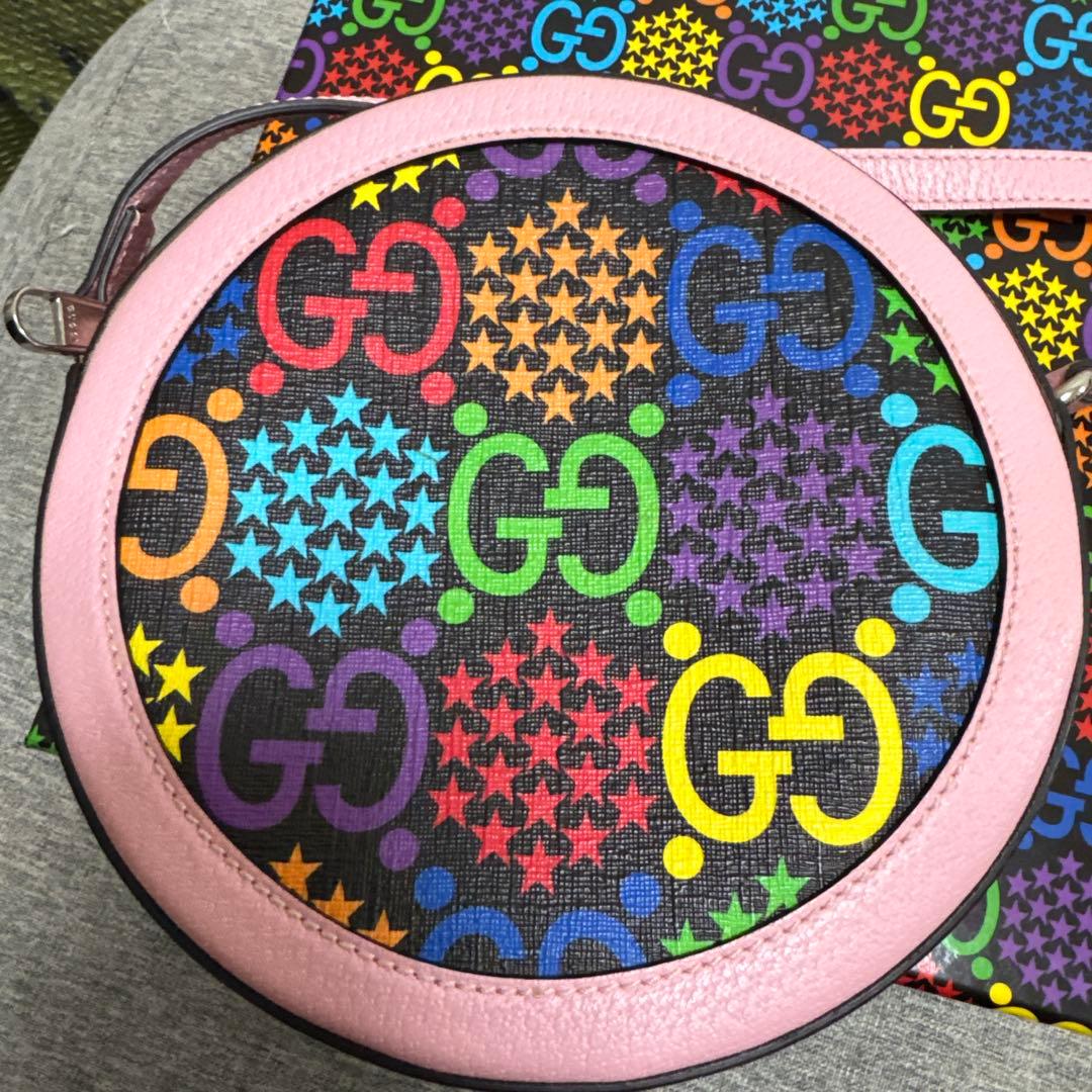 GUCCI グッチ GG サイケデリック マルチカラー ショルダー バッグ