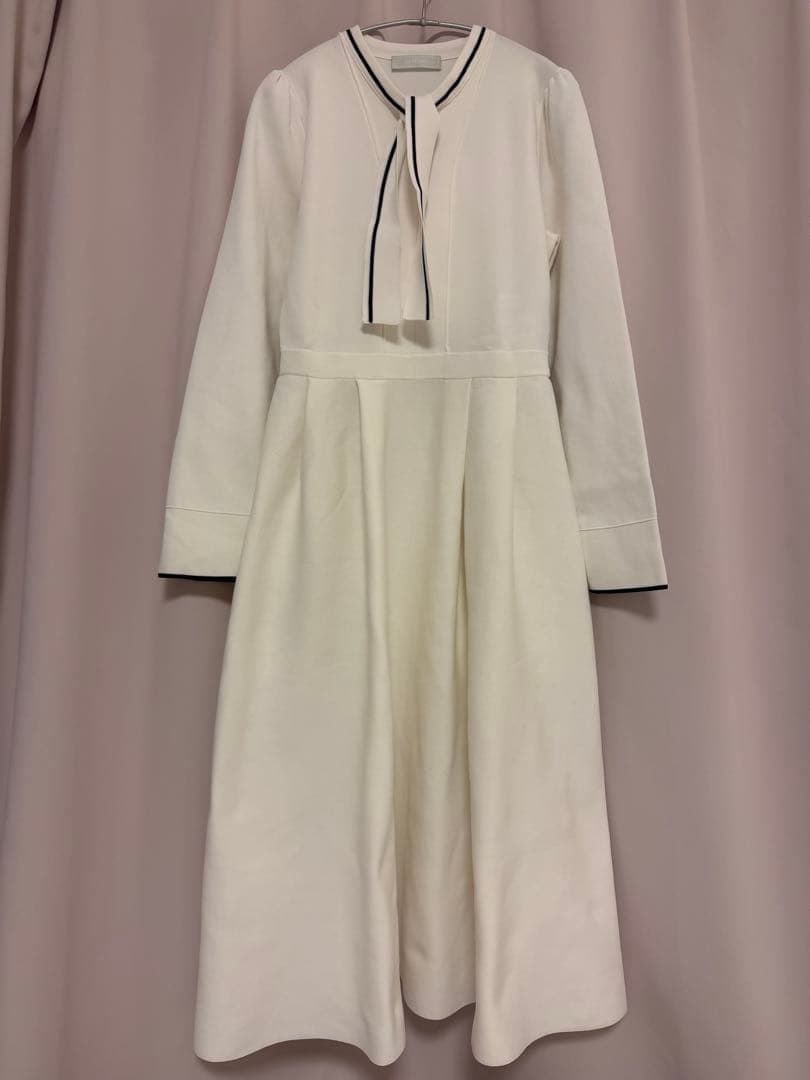 セルフォード ボウタイニットワンピース OWHT 36