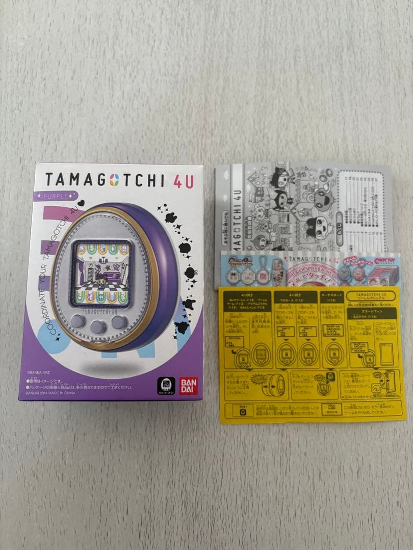 Tamagotchi 4U 紫色/青色 箱付き
