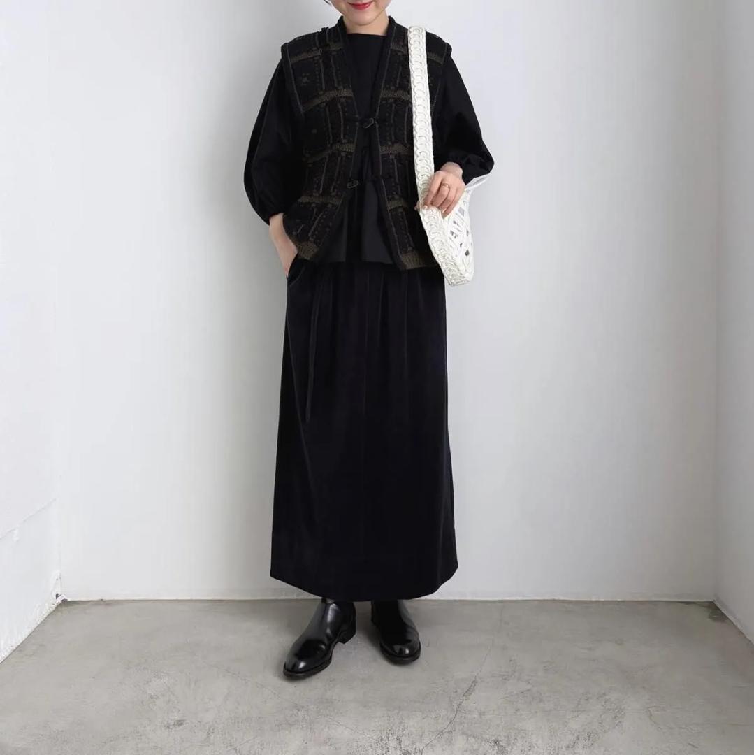 ONICA ニットベスト blocked-jacquard vest　オニカ