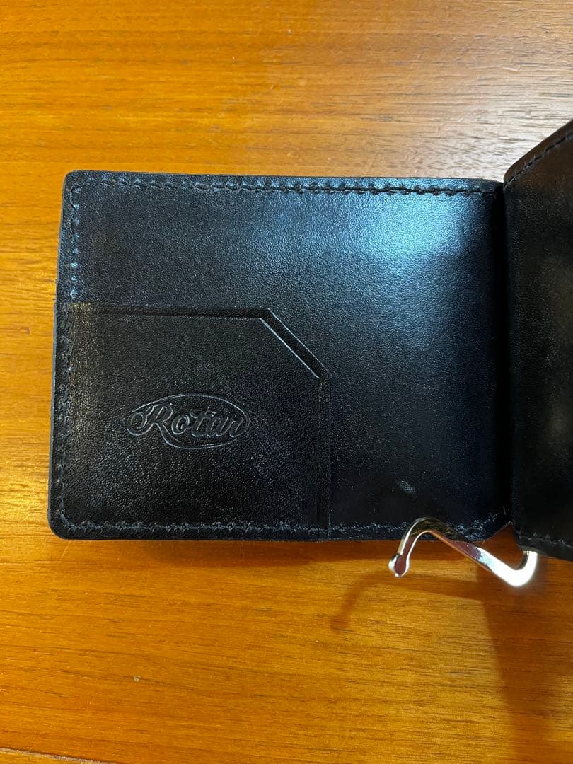 値下げ！ ローター　マネークリップ　ルガートレザー