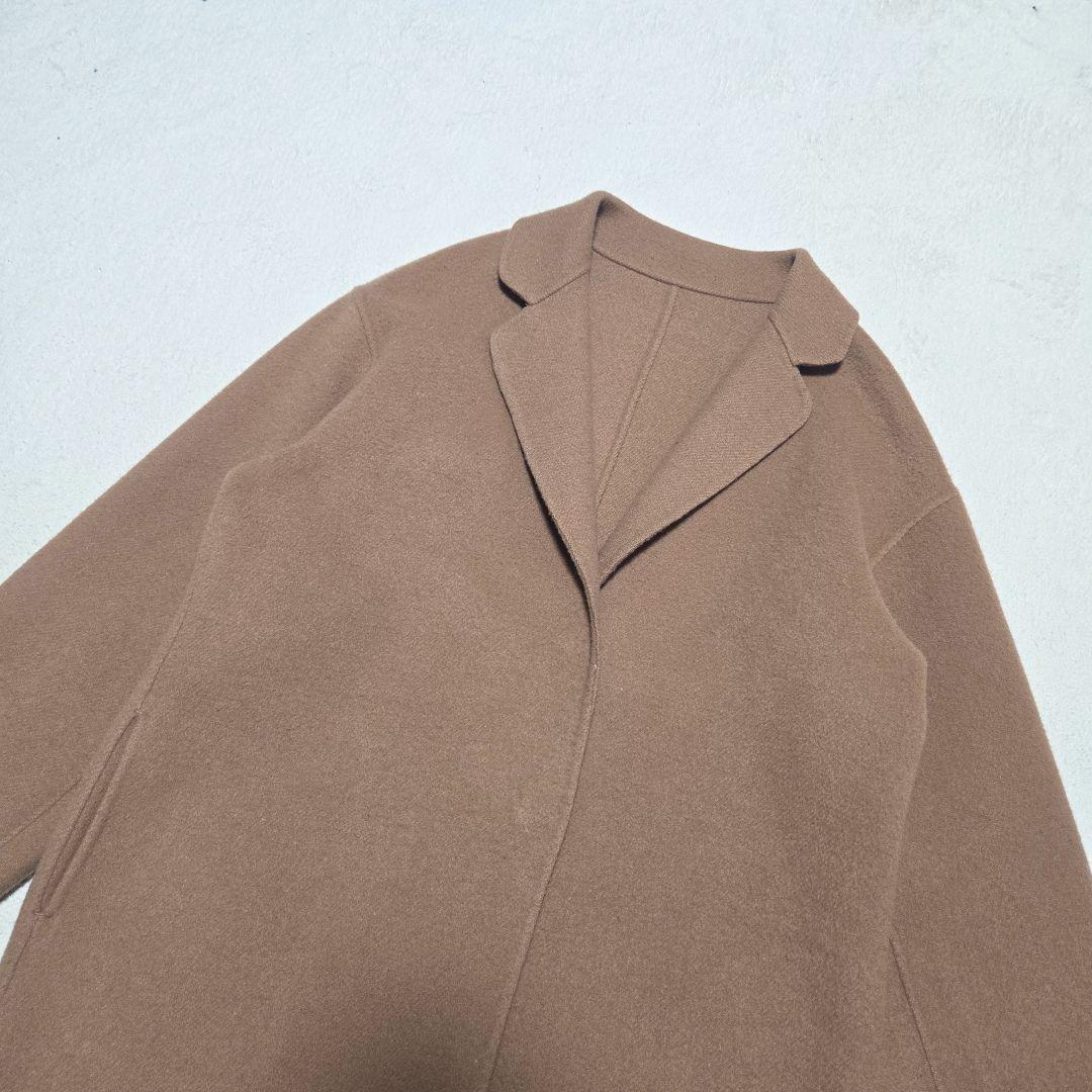 ソージュ　ウールリバーコート　キャメル