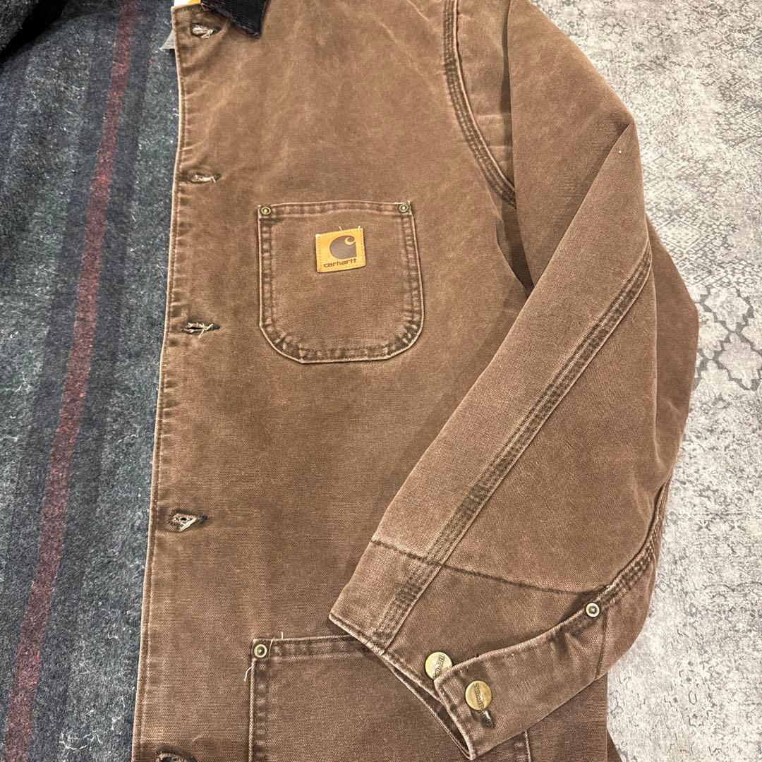 美品USA製 Carhartt ミシガンチョアコートOVY着◎