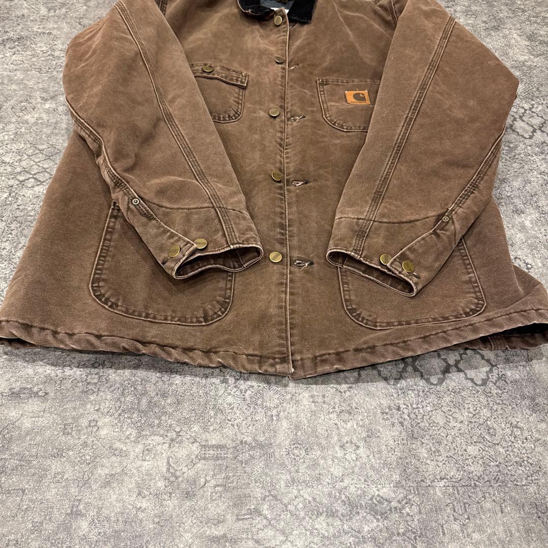 美品USA製 Carhartt ミシガンチョアコートOVY着◎