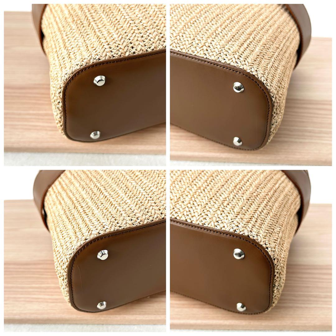 【極美品✨️】傅濱野 デンハマノ nature baskettie トートバッグ