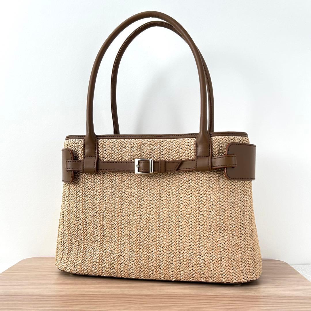 【極美品✨️】傅濱野 デンハマノ nature baskettie トートバッグ
