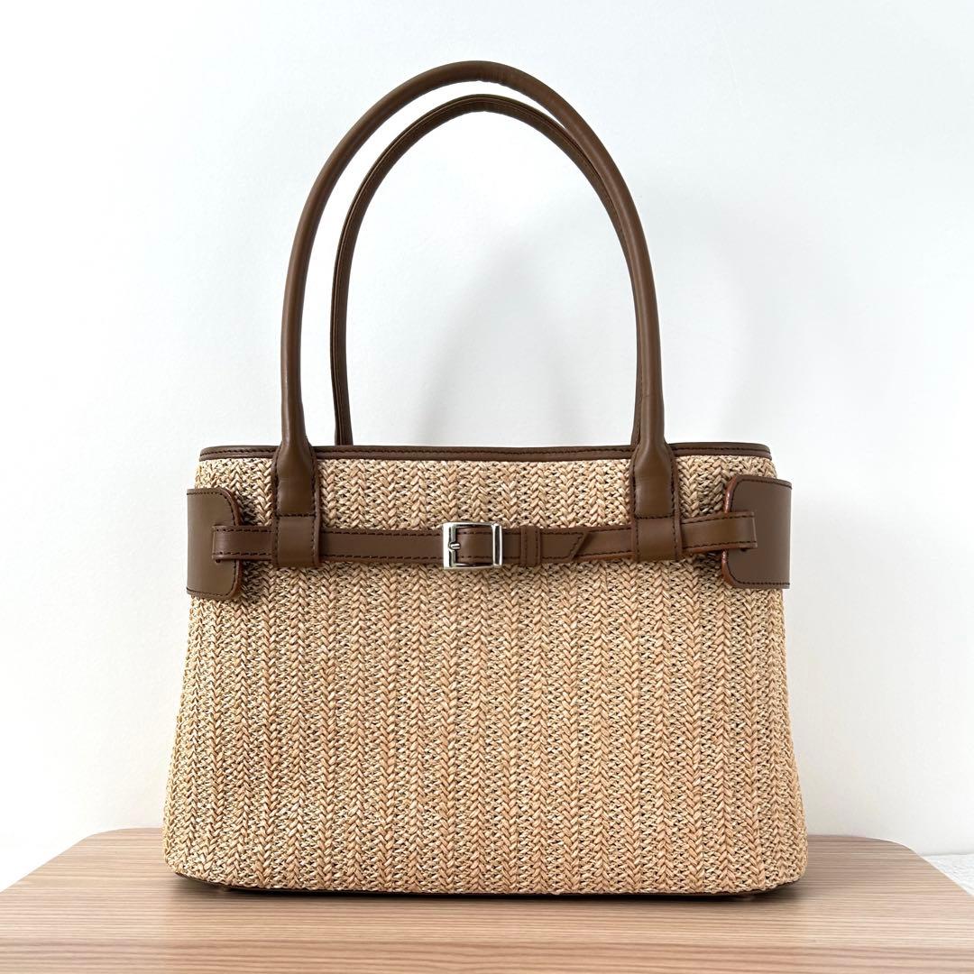 【極美品✨️】傅濱野 デンハマノ nature baskettie トートバッグ