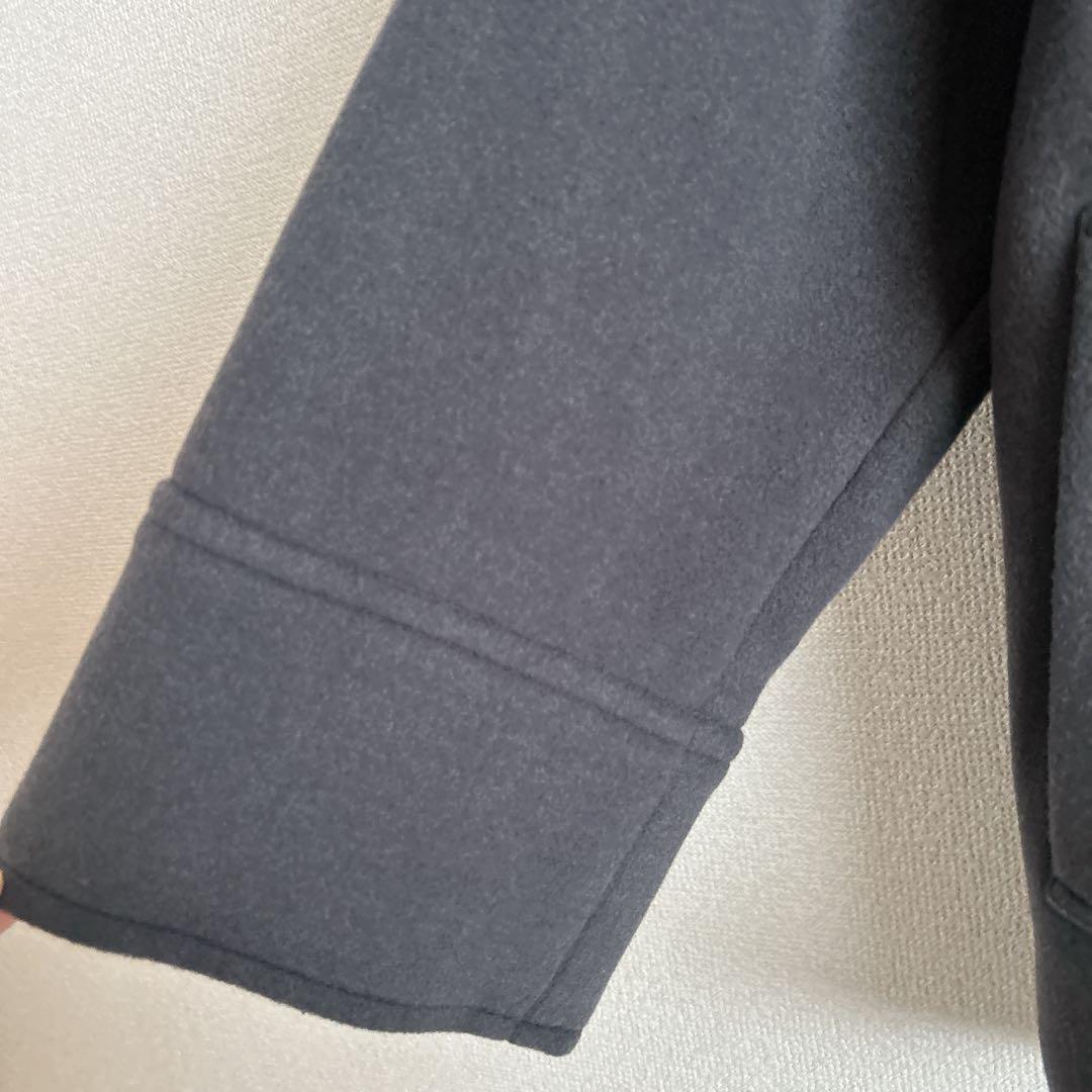 新品W/Nyモッサステンカラーショートコート　グレー　38