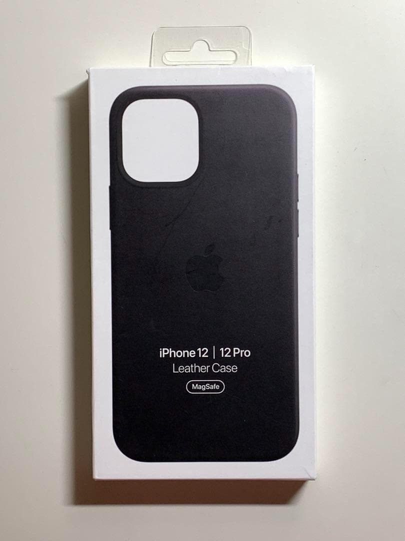 【新品】純正 iPhone 12 / 12 Pro レザーケース・ブラック①