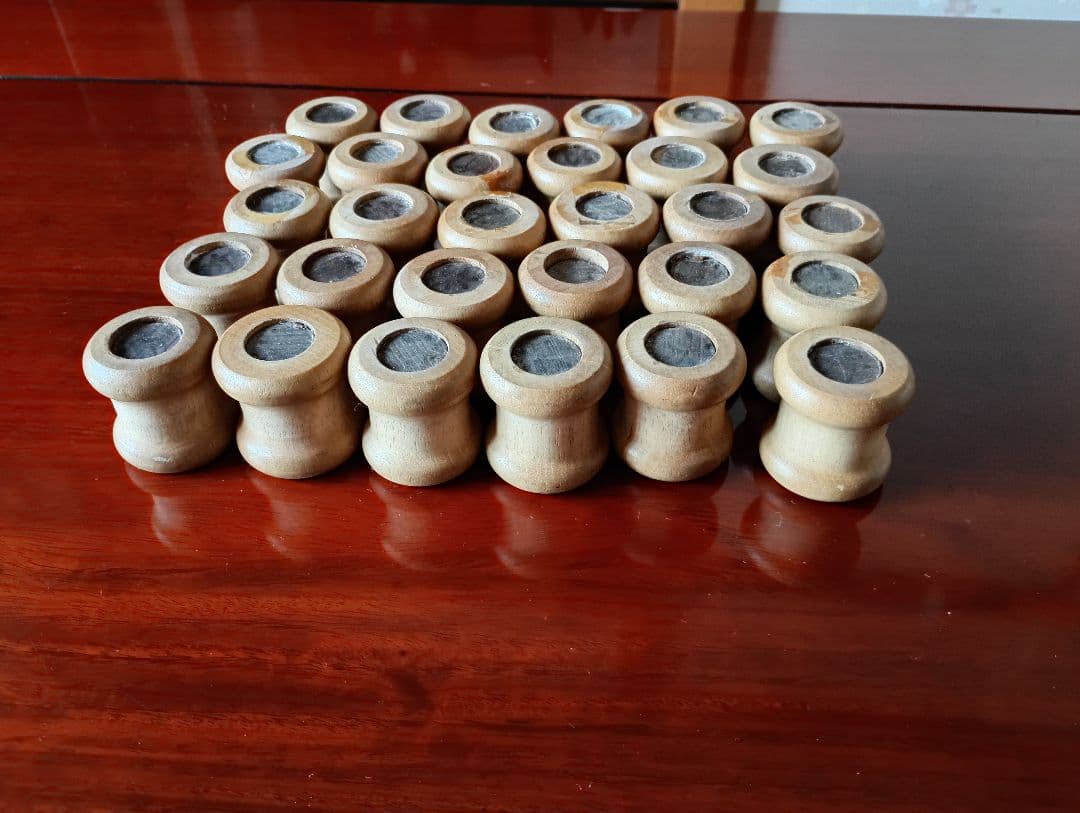 組みひも　組紐　おもり　コマ　糸玉(100グラム)　30個