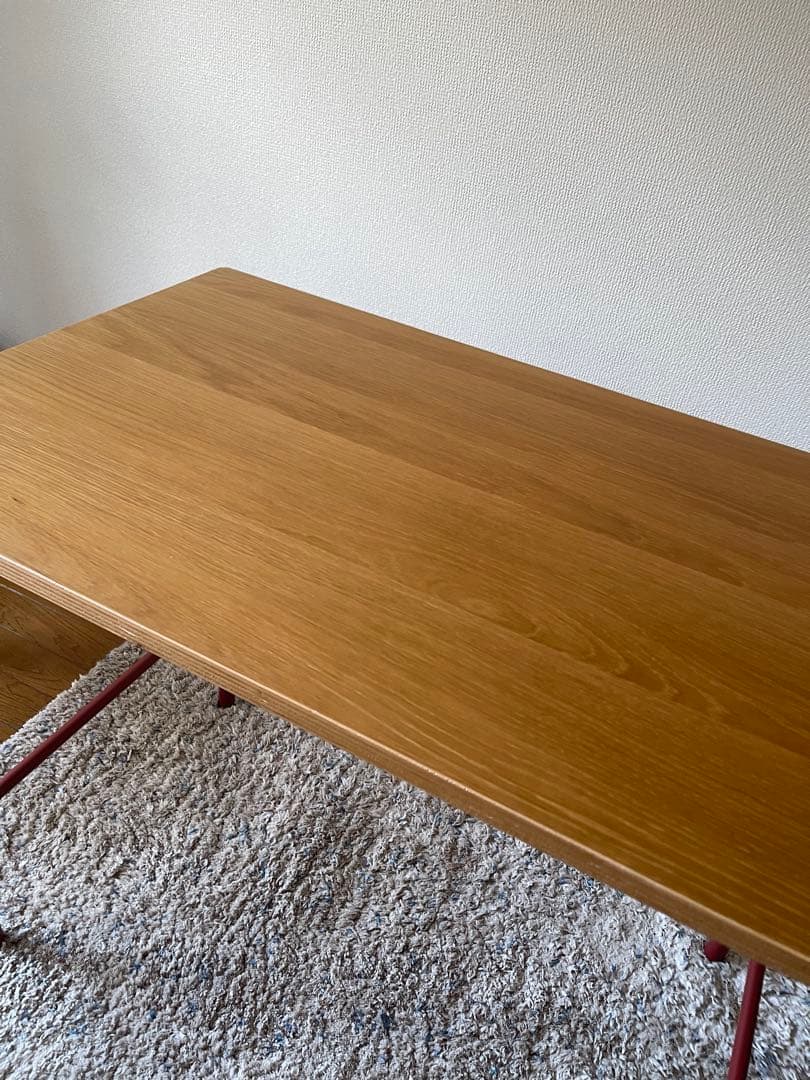 【 超美品 】無印良品 スチールパイプテーブル 折りたたみ式