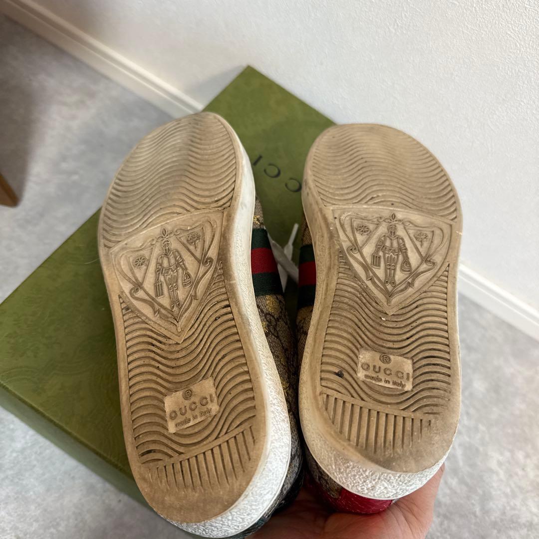 グッチ スニーカー シェリーライン ビー 蜂 GGスプリーム 23.5