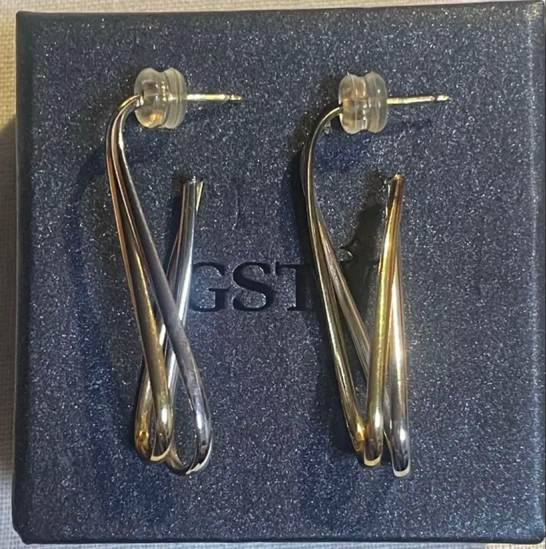 GSTV トゥービーゴールド　ピアス　イタリア製